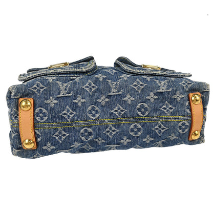 Louis Vuitton Blue Monogram Denim Baggy PM Shoulder Bag M95049