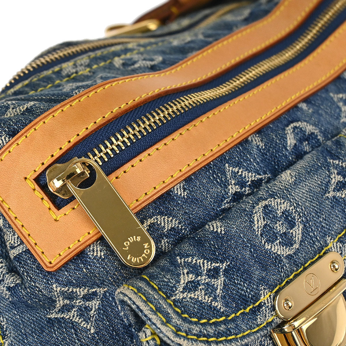 Louis Vuitton Blue Monogram Denim Baggy PM Shoulder Bag M95049