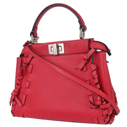 Fendi Red Peekaboo 2way Shoulder Handbag