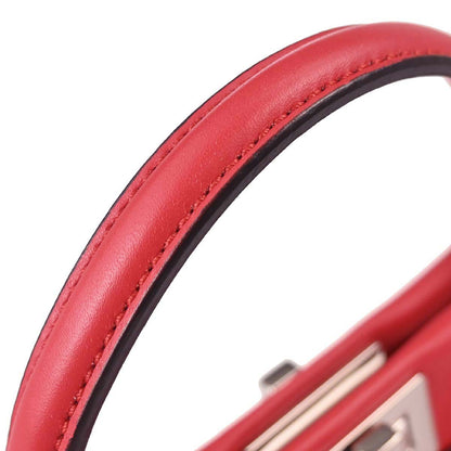 Fendi Red Peekaboo 2way Shoulder Handbag