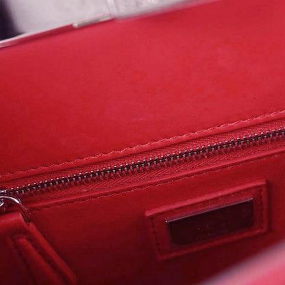Fendi Red Peekaboo 2way Shoulder Handbag