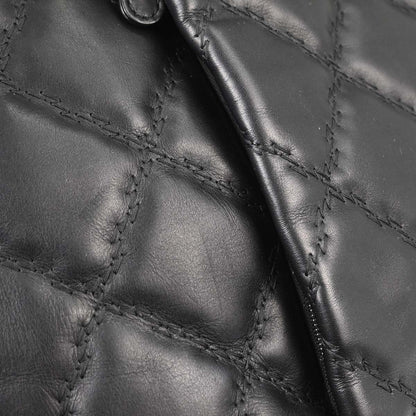 Chanel Black Lambskin Hamptons Tote Handbag