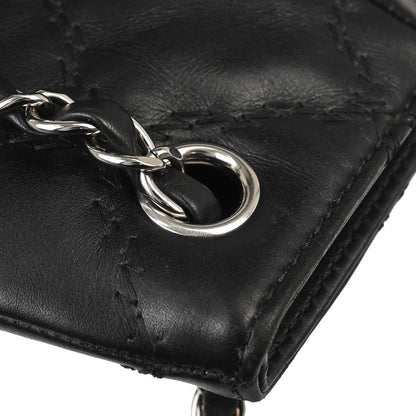 Chanel Black Lambskin Hamptons Tote Handbag