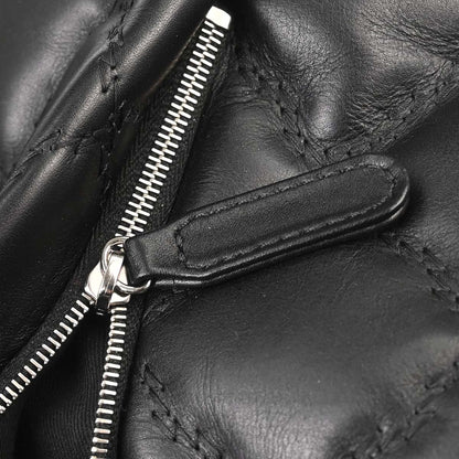 Chanel Black Lambskin Hamptons Tote Handbag
