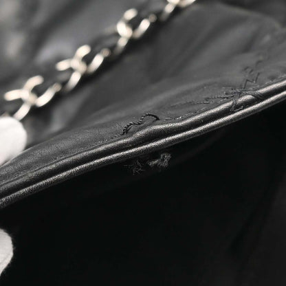 Chanel Black Lambskin Hamptons Tote Handbag