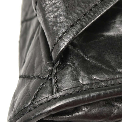 Chanel 2005-2006 Black Calfskin Messenger Shoulder Bag