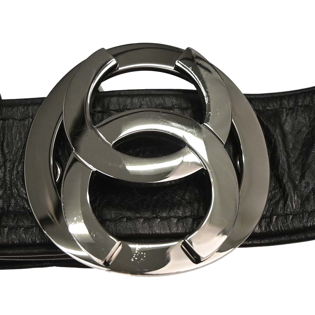 Chanel 2005-2006 Black Calfskin Messenger Shoulder Bag