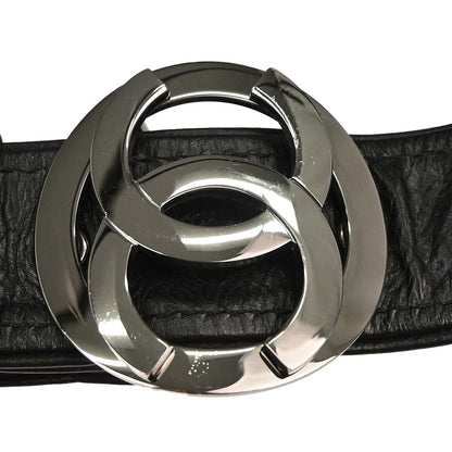 Chanel 2005-2006 Black Calfskin Messenger Shoulder Bag