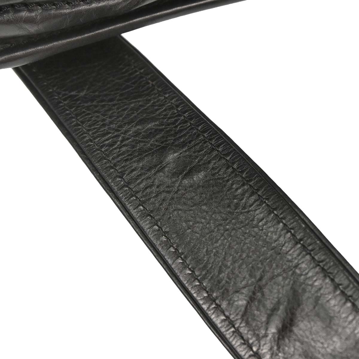 Chanel 2005-2006 Black Calfskin Messenger Shoulder Bag