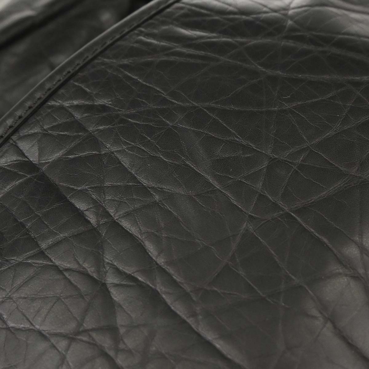 Chanel 2005-2006 Black Calfskin Messenger Shoulder Bag