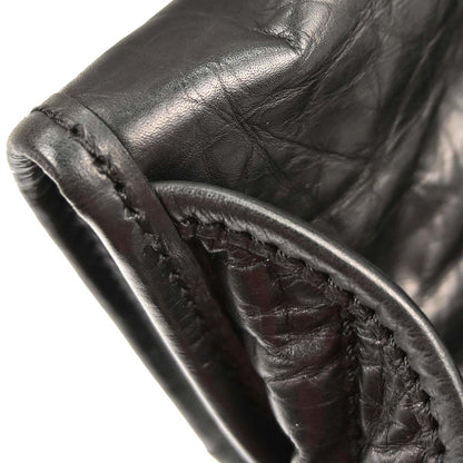 Chanel 2005-2006 Black Calfskin Messenger Shoulder Bag