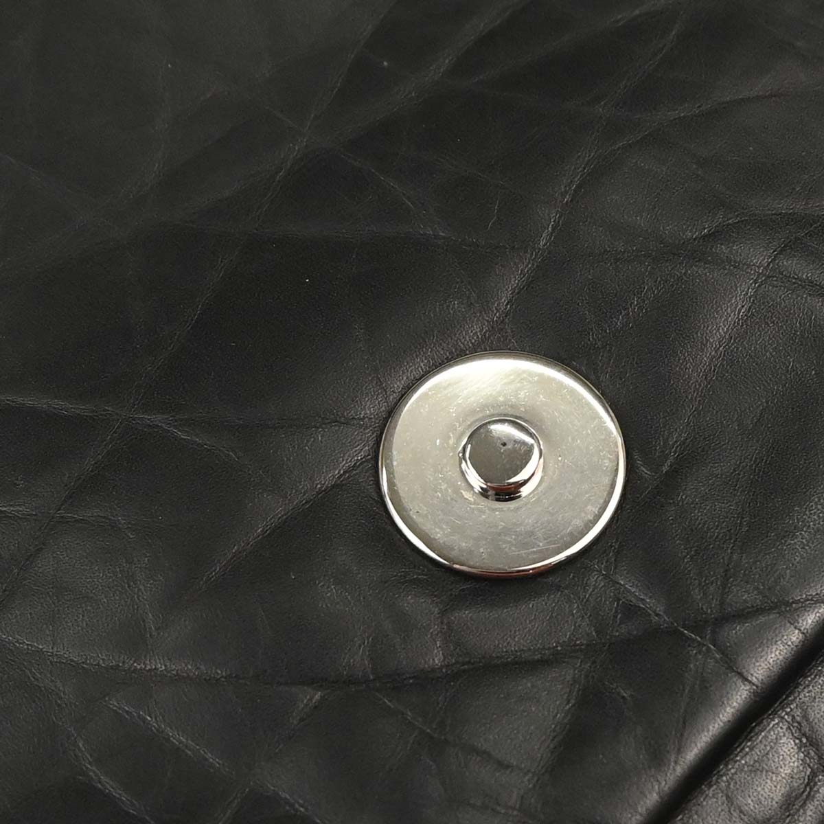Chanel 2005-2006 Black Calfskin Messenger Shoulder Bag