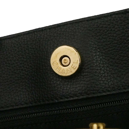 Chanel 2012-2013 Black Calfskin Executive Cerf 2way Shoulder Tote Bag