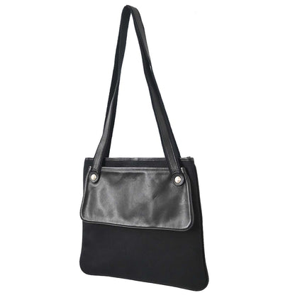 Hermes Black Swift Toile Officier Mrs. Hippie Shoulder Bag