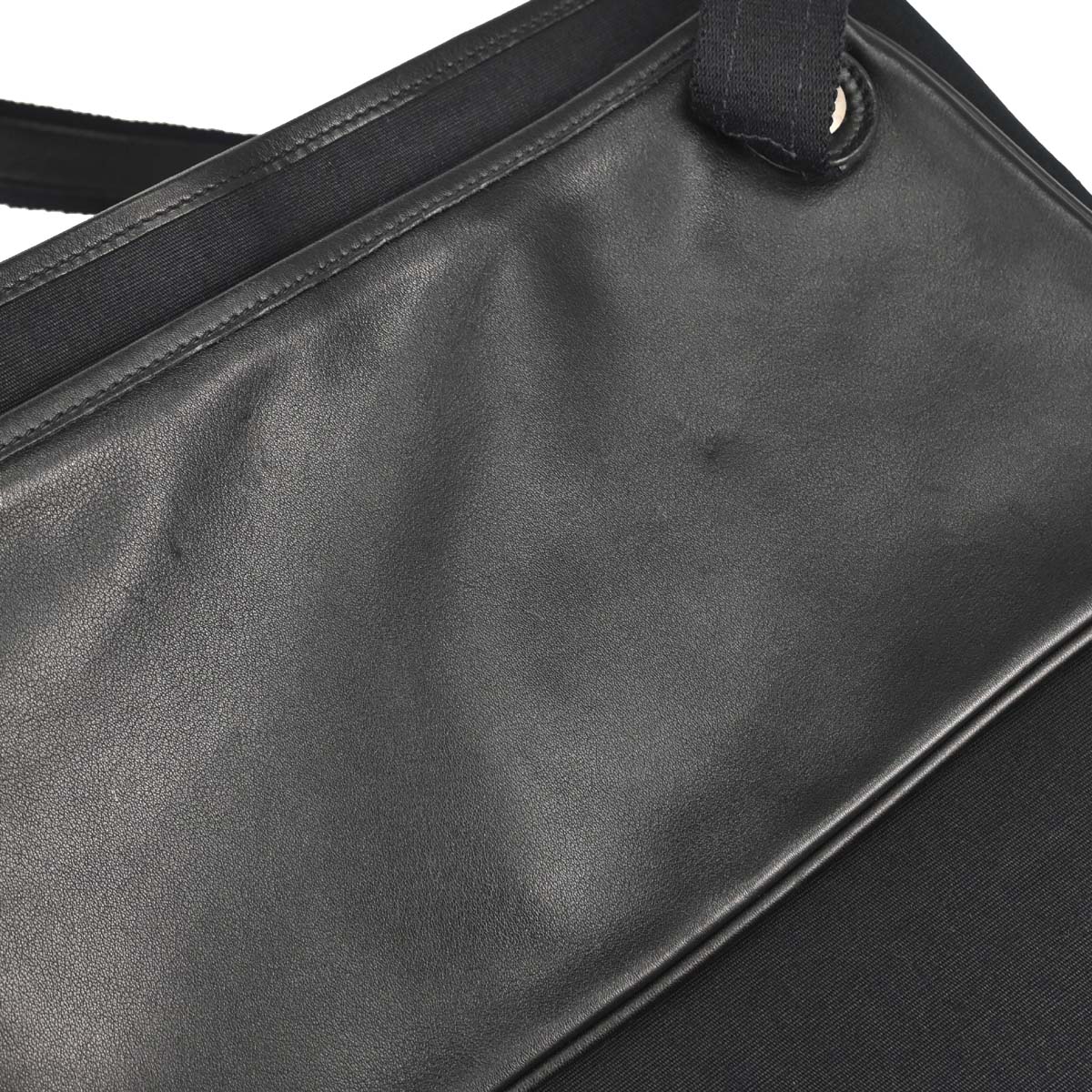 Hermes Black Swift Toile Officier Mrs. Hippie Shoulder Bag