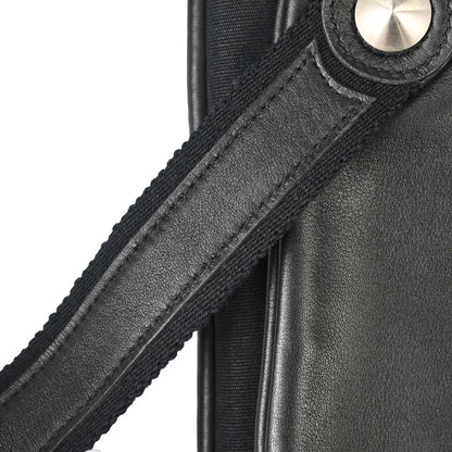 Hermes Black Swift Toile Officier Mrs. Hippie Shoulder Bag