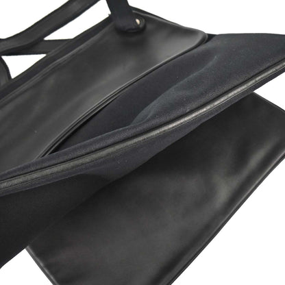 Hermes Black Swift Toile Officier Mrs. Hippie Shoulder Bag