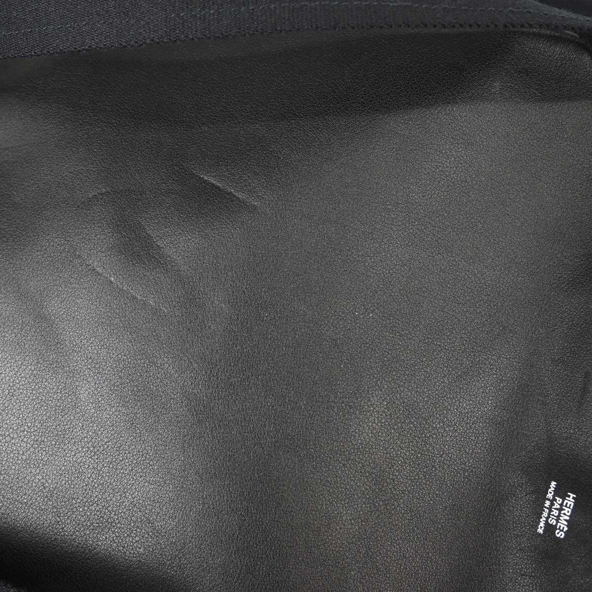 Hermes Black Swift Toile Officier Mrs. Hippie Shoulder Bag