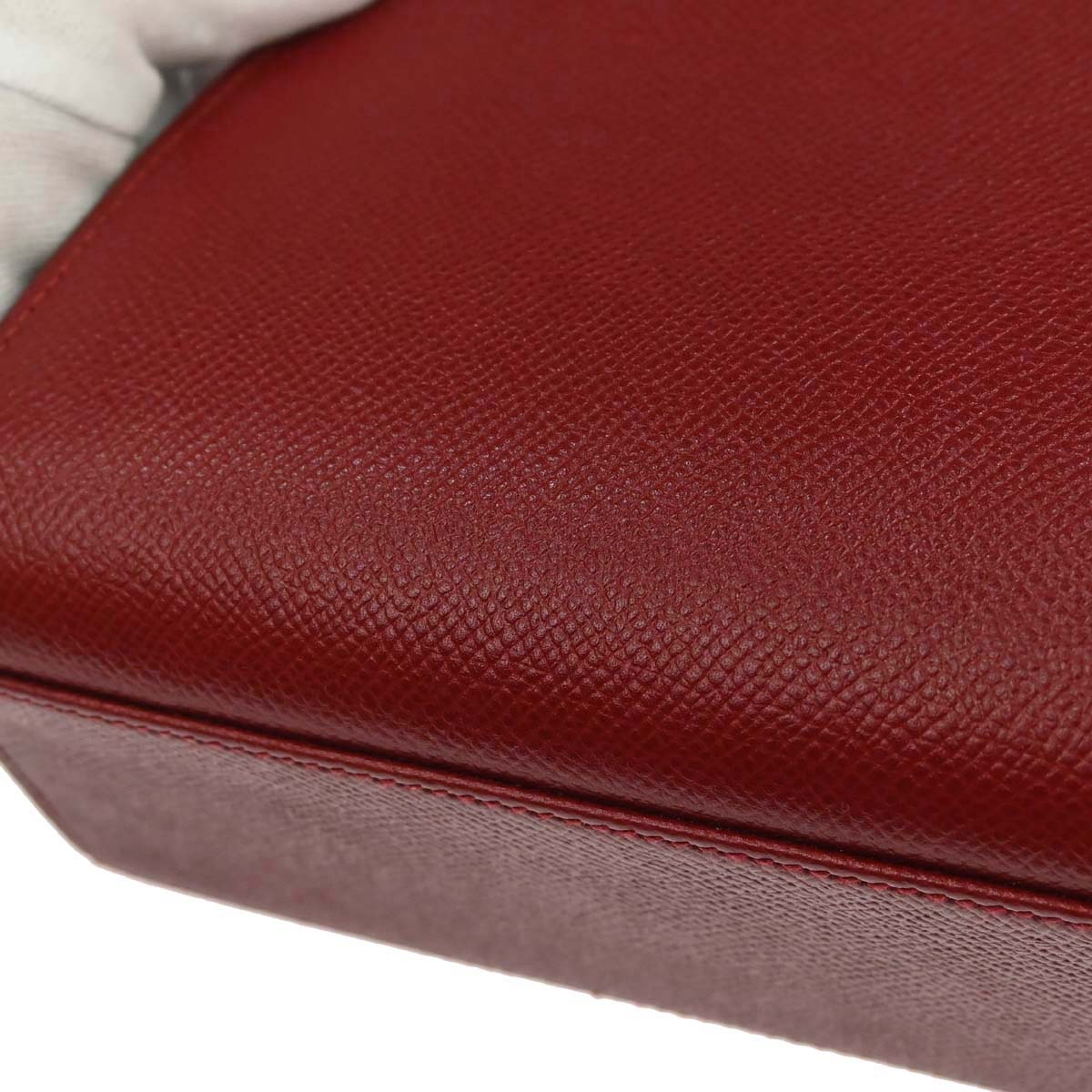 Hermes Rouge H Courchevel Kelly Sport PM Shoulder Bag