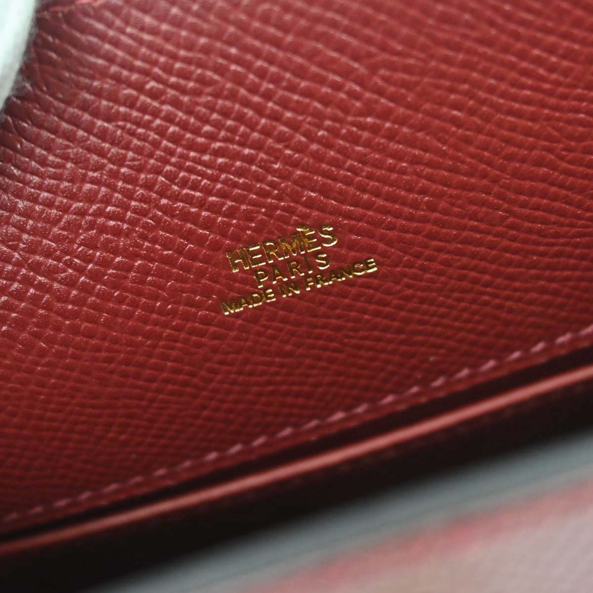 Hermes Rouge H Courchevel Kelly Sport PM Shoulder Bag