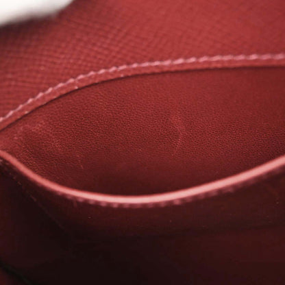 Hermes Rouge H Courchevel Kelly Sport PM Shoulder Bag