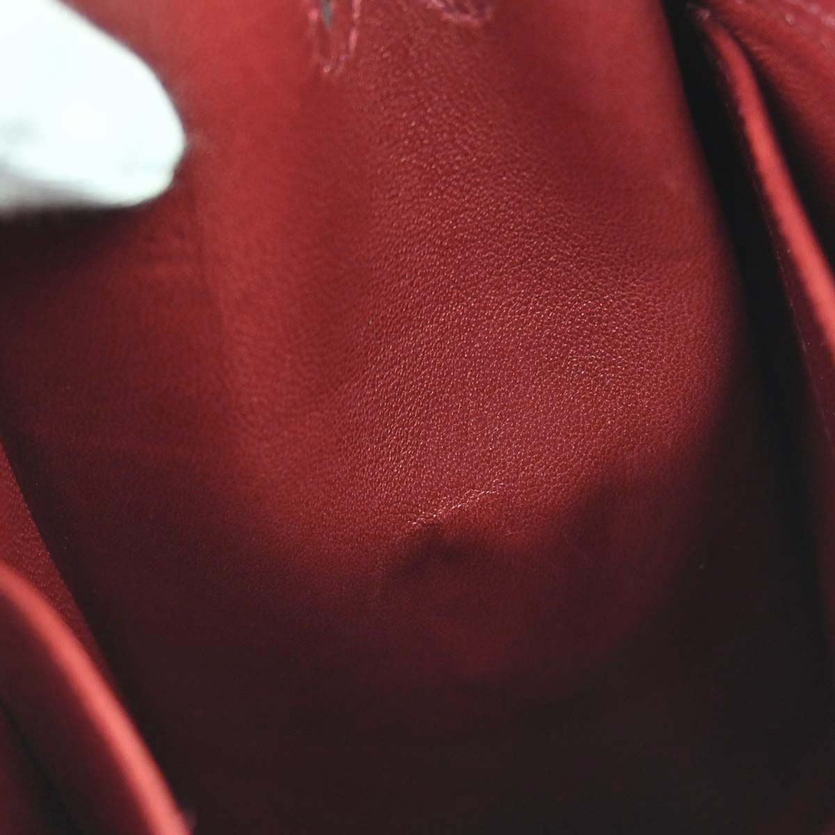 Hermes Rouge H Courchevel Kelly Sport PM Shoulder Bag