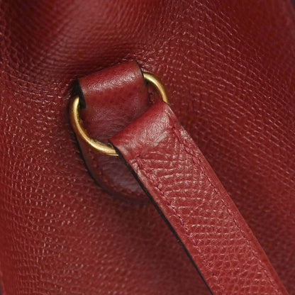 Hermes Rouge H Courchevel Kelly Sport PM Shoulder Bag