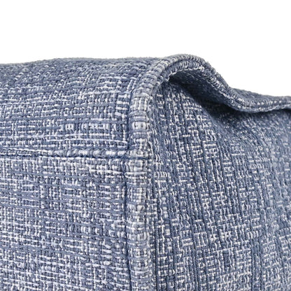 Chanel Blue Tweed Medium Deauville 2way Shoulder Tote Handbag