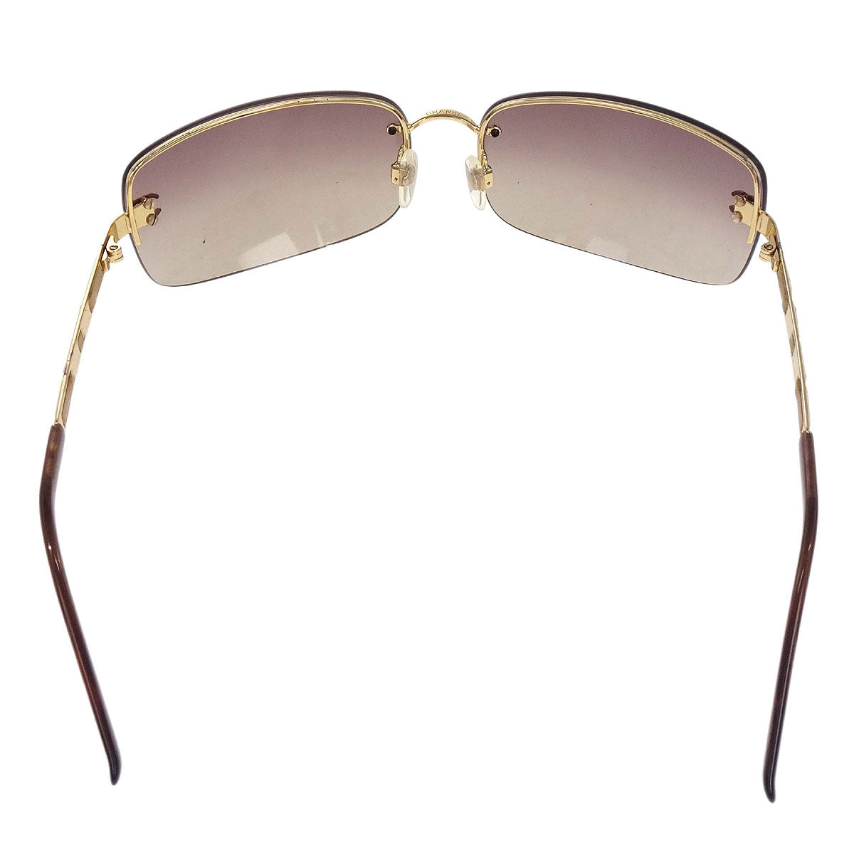 Chanel Sunglasses Eyewear Brown 65□15 120 Small Good