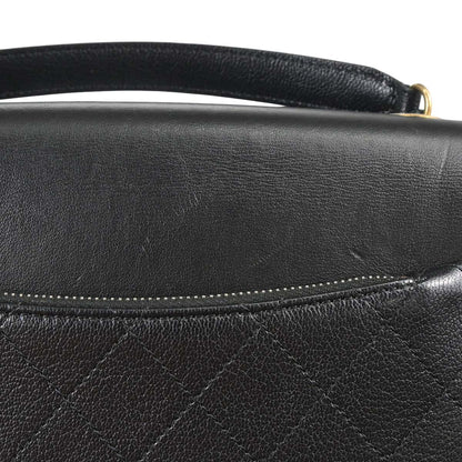 Chanel Black Calfskin Coco Curve 2way Shoulder Handbag