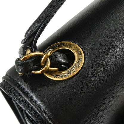 Chanel Black Calfskin Coco Curve 2way Shoulder Handbag