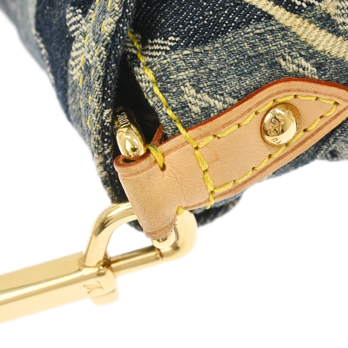 Louis Vuitton Blue Monogram Denim Mini Pleaty Raye Handbag M95333