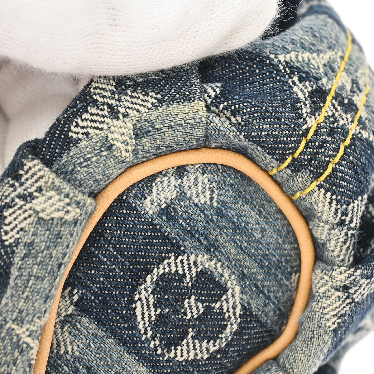 Louis Vuitton Blue Monogram Denim Mini Pleaty Raye Handbag M95333