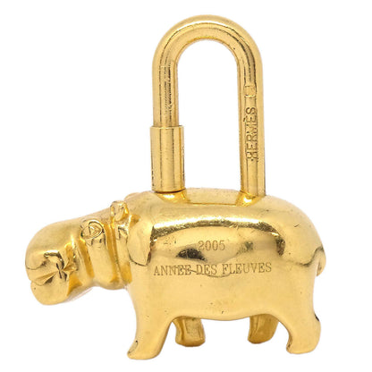 Hermes 2005 Annee Des Fleuves Cadena Gold Small Good