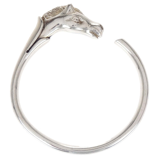 Hermes Cheval Horse Bracelet Bangle Silver SV925