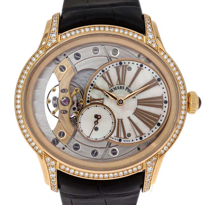 Audemars Piguet * Millenary 39mm Ref.77247OR Watch 18KPG Crocodile