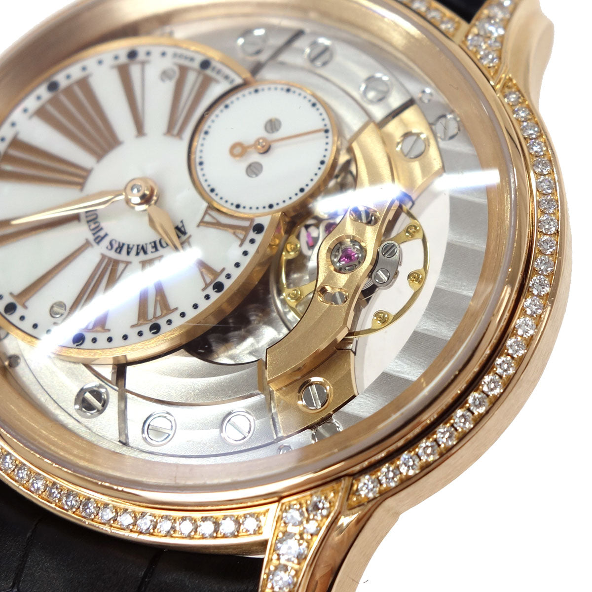 Audemars Piguet * Millenary 39mm Ref.77247OR Watch 18KPG Crocodile