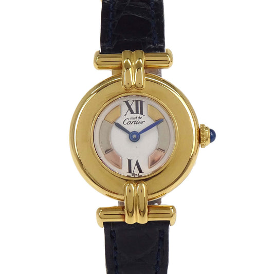 Cartier * Must Colisee Trinity 24mm Ref.1902 Quartz Watch SV925