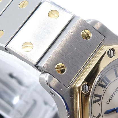 Cartier Santos Octagon SM Ref.187903 Quartz Watch 18KYG SS