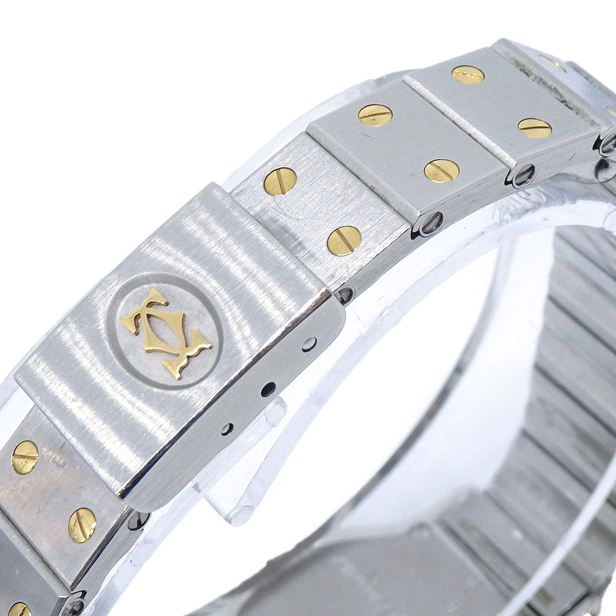 Cartier Santos Octagon SM Ref.187903 Quartz Watch 18KYG SS