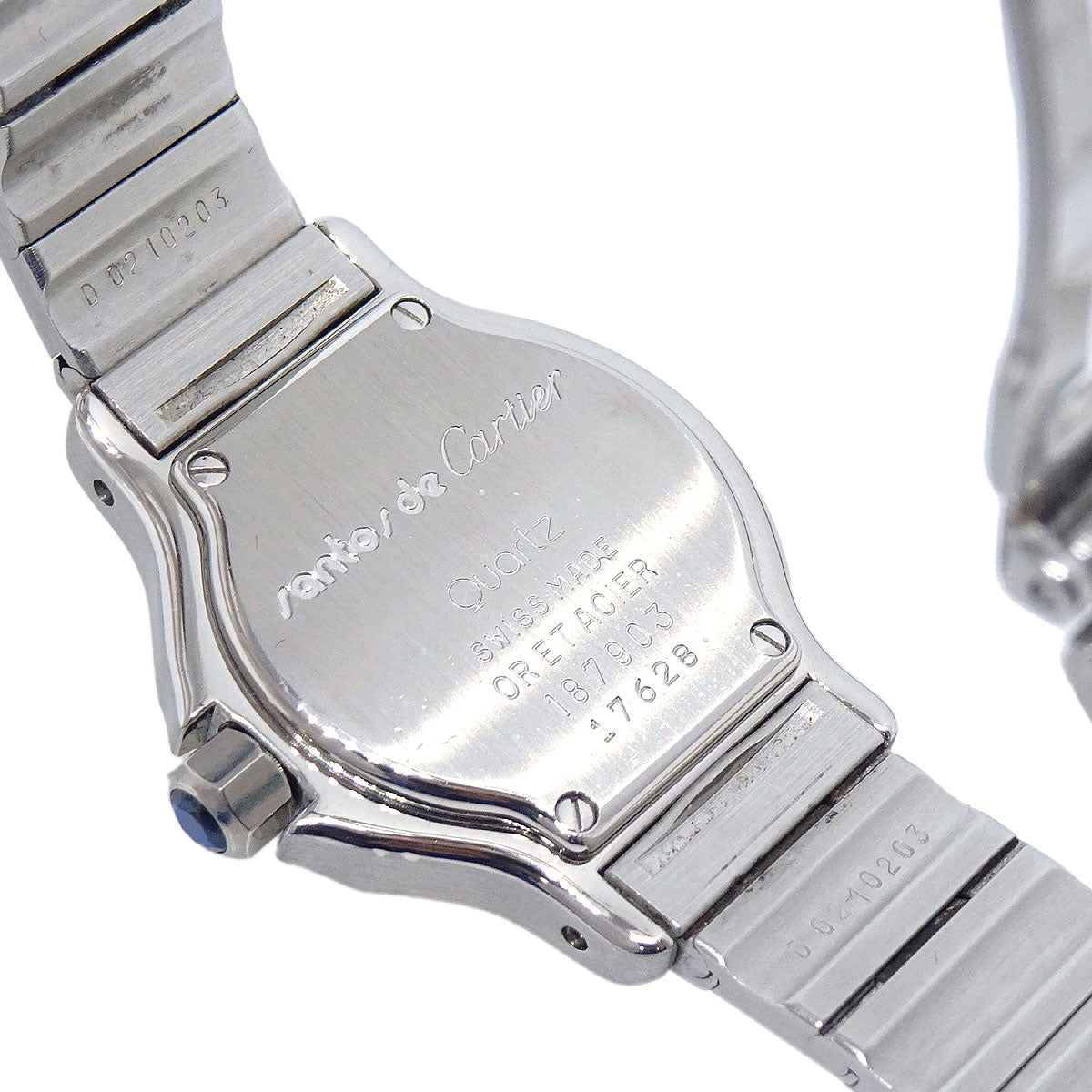Cartier Santos Octagon SM Ref.187903 Quartz Watch 18KYG SS