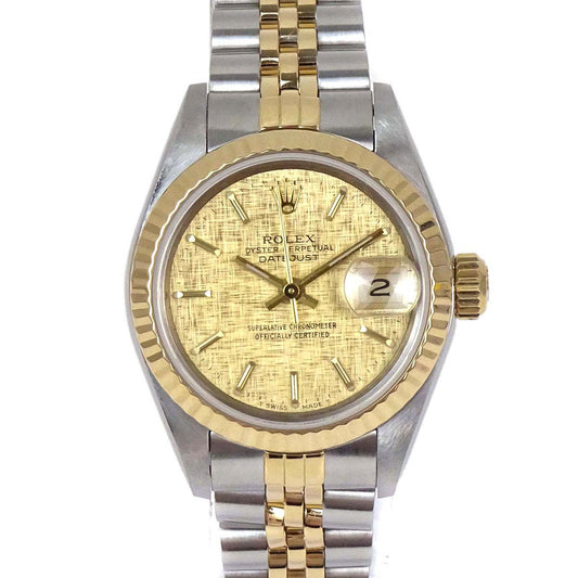 Rolex Oyster Perpetual Datejust 26mm Ref.69173 Watch SS 18KYG