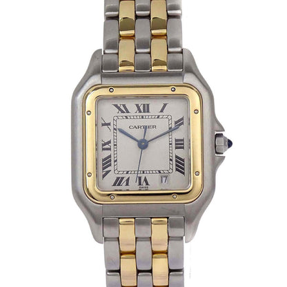 Cartier Panthere MM 27mm 2-Row Ref.110000R Quartz Watch 18KYG SS