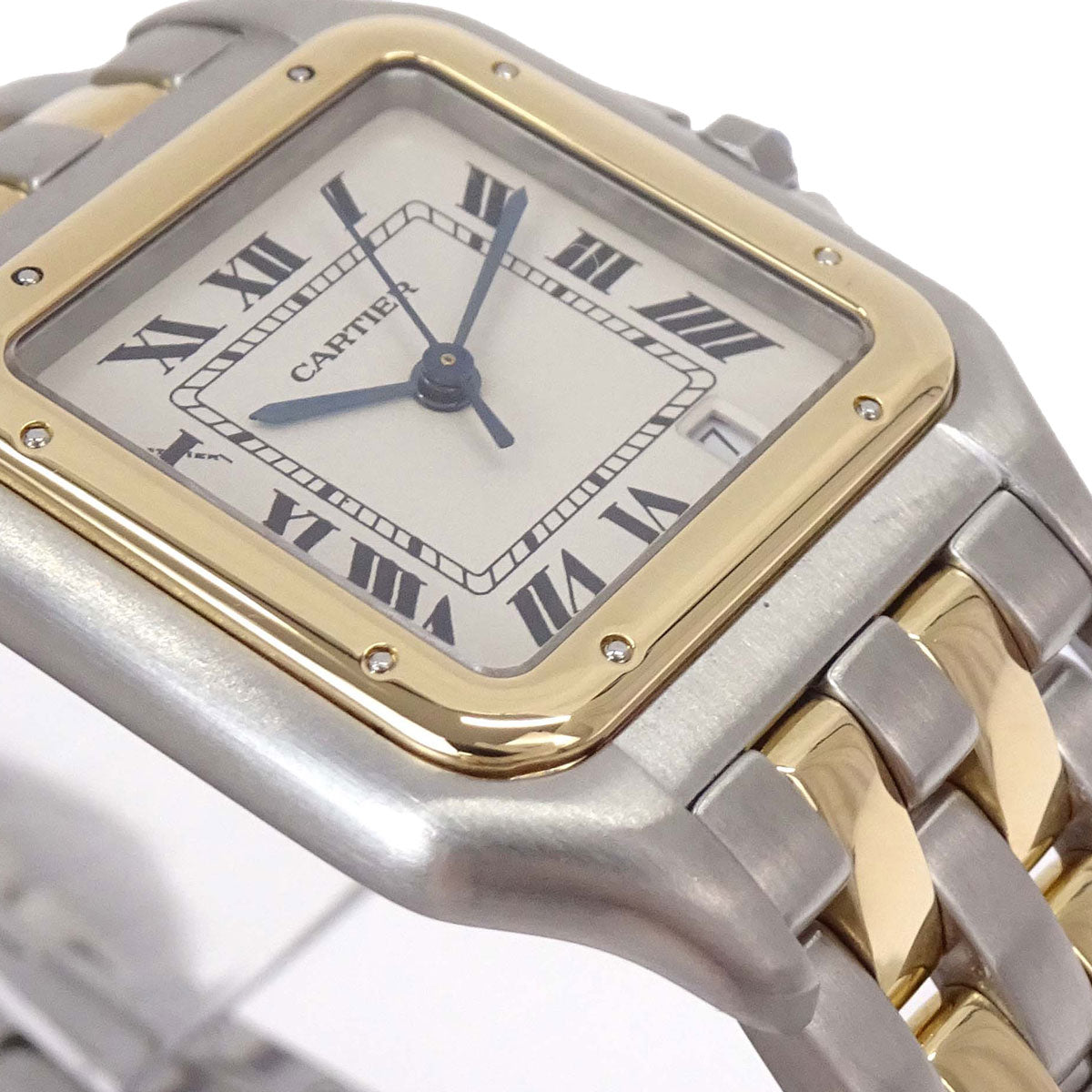 Cartier Panthere MM 27mm 2-Row Ref.110000R Quartz Watch 18KYG SS