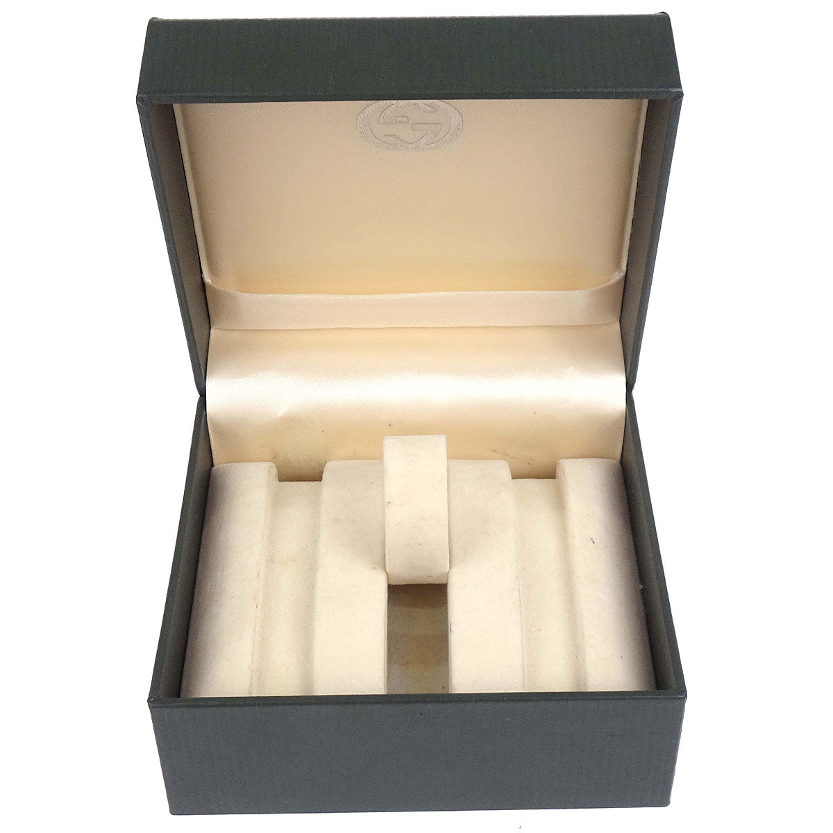 Gucci 6300L Quartz Watch Horsebit Change Belt SS Embossed Leather