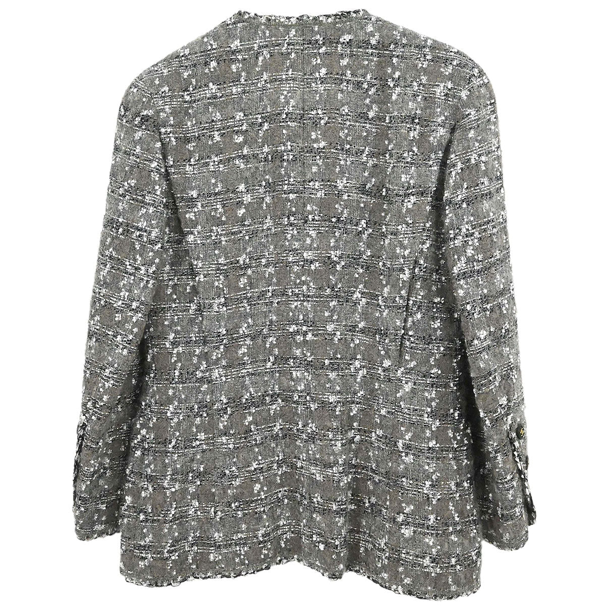 Chanel 1994AW Collarless Tweed Jacket #38