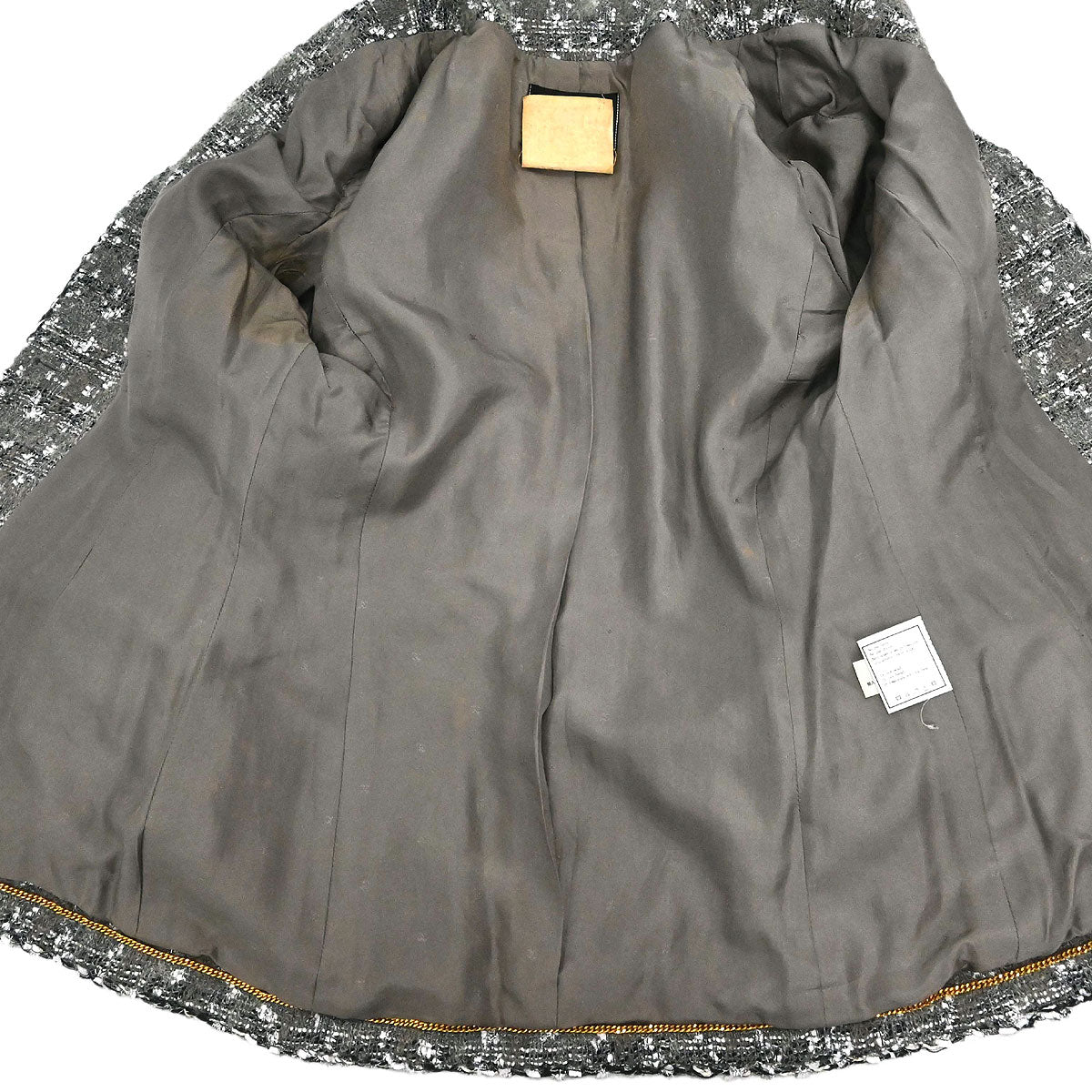 Chanel 1994AW Collarless Tweed Jacket #38