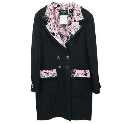 Chanel 1993 Double Breasted Jacket Black #40