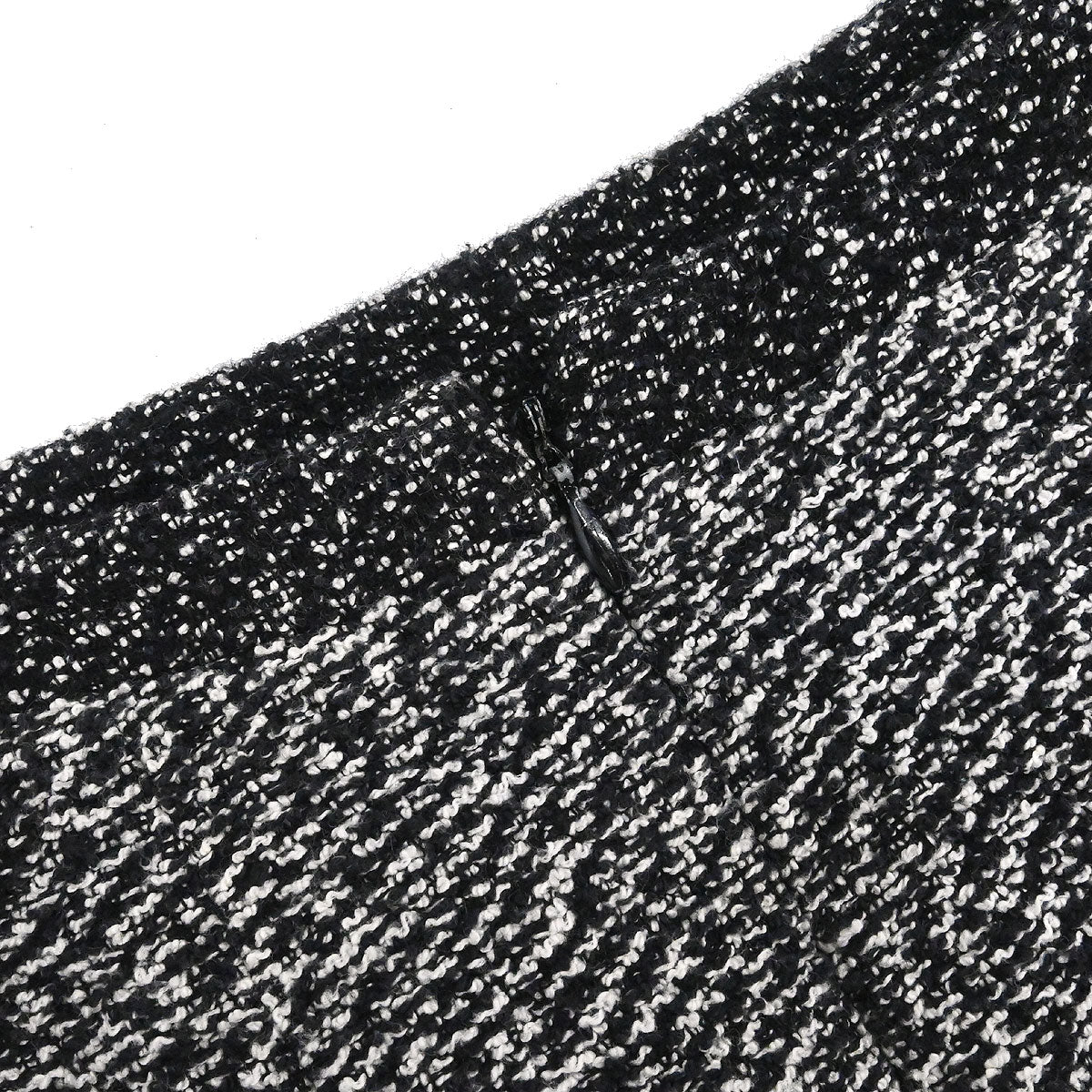 Chanel 1997 Setup Suit Jacket Skirt Tweed Black #34
