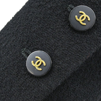 Chanel 1995 Single Breasted Jacket Black #38